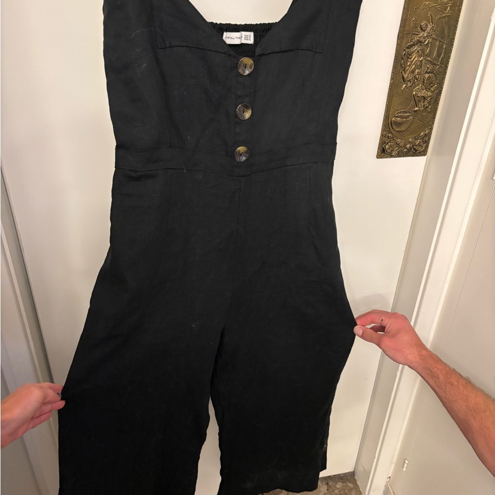 Faithfull the Brand Black Sleeveless Jumpsuit